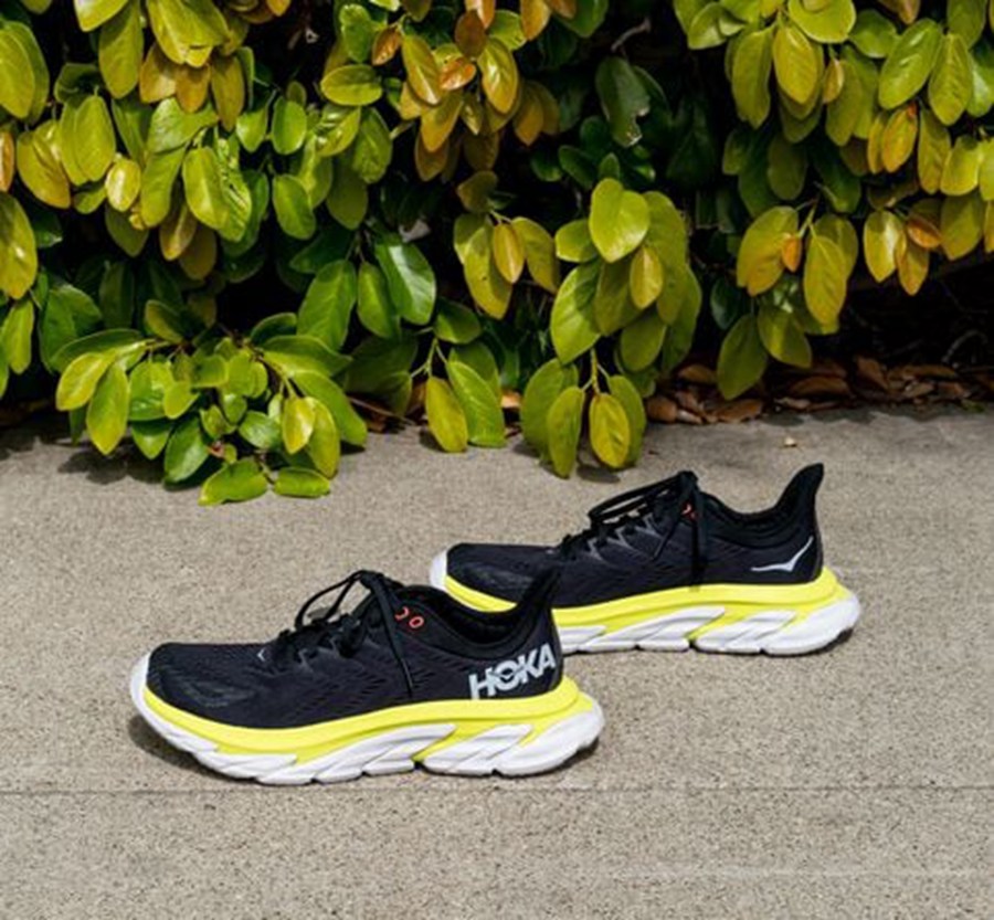 Hoka One One Clifton Edge Löparskor Herr - Svarta - ROSXA-0384